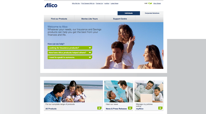 ALICO homepage