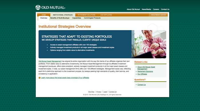 Old Mutual interior page
