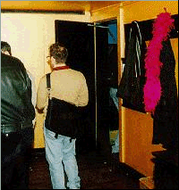 getting through the door...